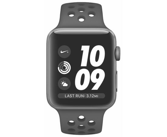 Apple Watch S3 42mm Space Gray Nike+ Aluminum Case with Black Sport Band Apple - Сервис Плюс Рус