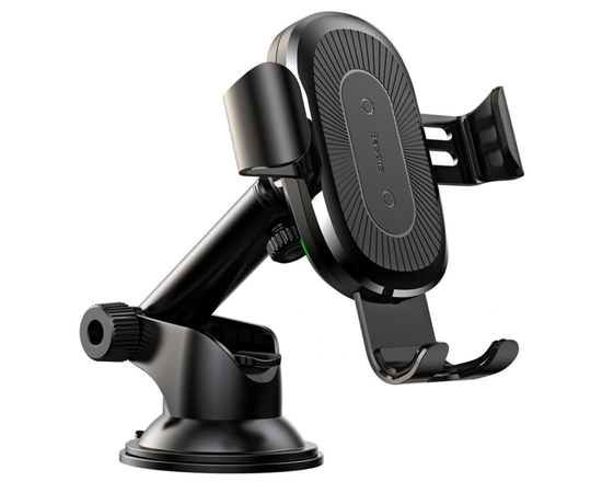 Автомобильный держатель Baseus с беспроводной зарядкой Wireless Charger Gravity Car Mount - WXYL-A01 (Черный) Baseus - Сервис Плюс Рус
