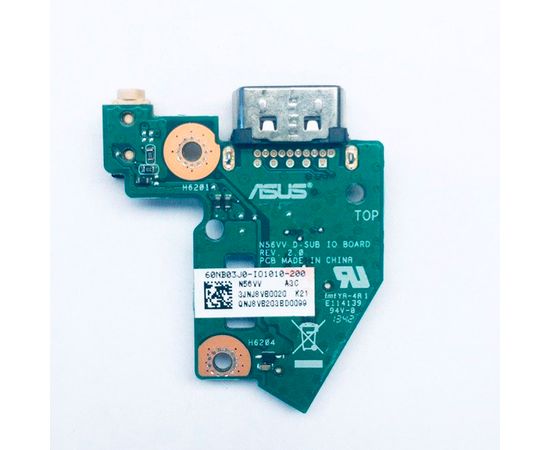 Asus N56VV Плата D-SUB IO BOARD REV 2.0 (оригинал) ASUS - Сервис Плюс Рус