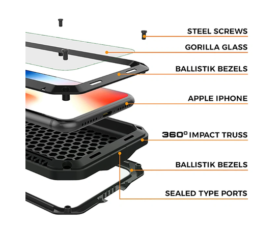 Чехол противоударный/водонепроницаемый для Apple iPhone XS Max Taktik LunaTik - Сервис Плюс Рус