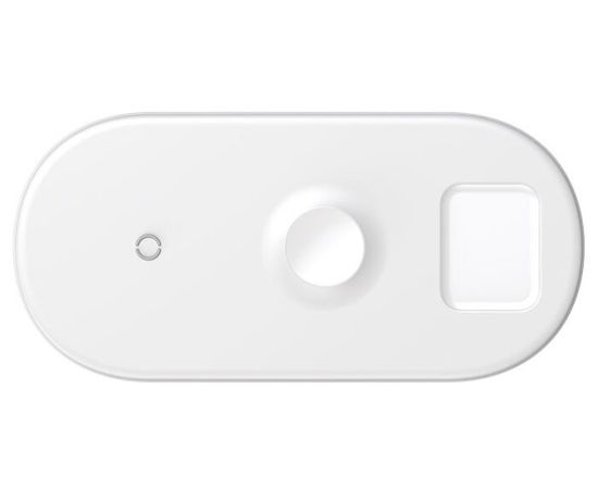 Беспроводная зарядка для телефона и Apple Watch/Pods быстрая Baseus Smart 3in1 (WX3IN1-C01) Baseus - Сервис Плюс Рус
