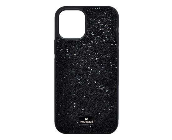 Силиконовый чехол-накладка со стразами SWAROVSKI для iPhone 12 Pro Max, Чёрный - Сервис Плюс Рус