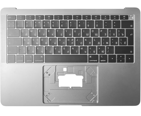 Топкейс с клавиатурой (Клавиатура) RUS РСТ для MacBook Air 13 Retina A1932 2018-2019 Space Gray AASP Space Gray Серый Космос (оригинал) б.у Apple - Сервис Плюс Рус