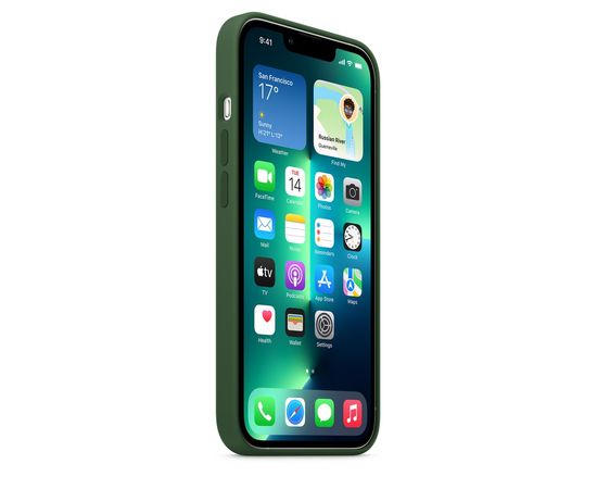 Чехол Silicon Сase для Apple iPhone 13 Mini (5.4), Зелёный клевер - Сервис Плюс Рус