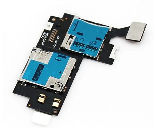 Samsung Galaxy Note II (GT-N7100) Коннектор SIM/SD на шлейфе (снятый оригинал) Samsung - Сервис Плюс Рус