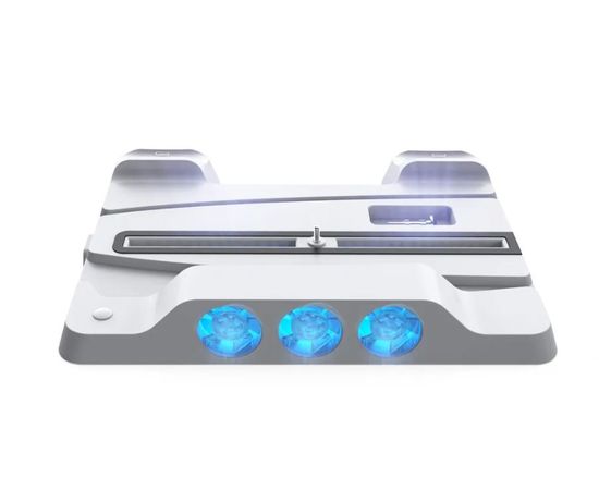 Многофункциональная охлаждающая подставка (док-станция) DOBE для игровой приставки PlayStation 5 (PS5) с зарядкой и индикацией для геймпадов DualSense (TP5-1507) - Сервис Плюс Рус