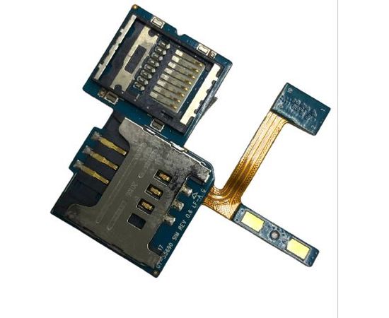 Samsung xCover (GT-S5690) Шлейф с sim и microSD коннектором (снятый оригинал) Samsung - Сервис Плюс Рус