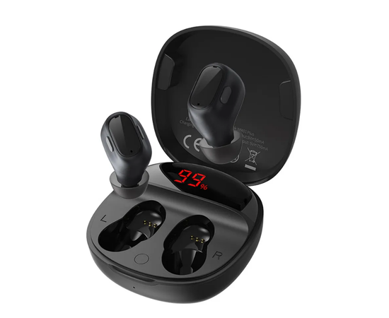 Наушники Bluetooth WM01 Plus Baseus черные NGWM01P-01, черный Baseus - Сервис Плюс Рус