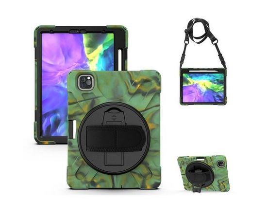 Чехол-бампер MyPads для Apple iPad Pro 11.0 2020 / 2021 противоударный усиленный ударопрочный хаки-камуфляж MyPads - Сервис Плюс Рус