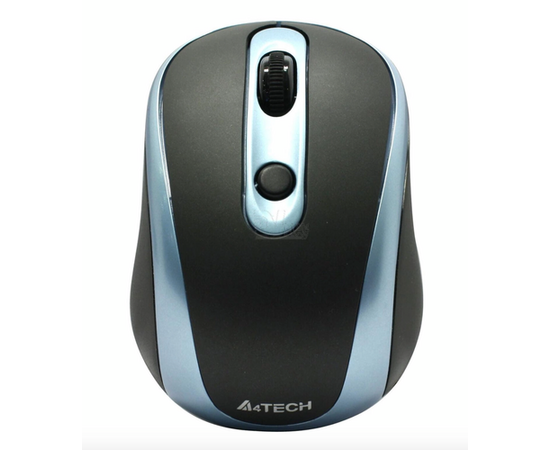 Мышь A4Tech G9-250-4, беспроводная, черная с голубым - Сервис Плюс Рус
