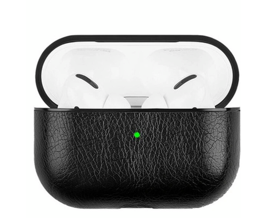 Чехол для AirPods Pro leather Case (кожа) (DK-2) черный PluseRus - Сервис Плюс Рус