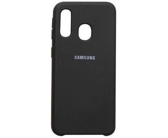 Чехол Samsung A40 SILICONE COVER Черный - Сервис Плюс Рус