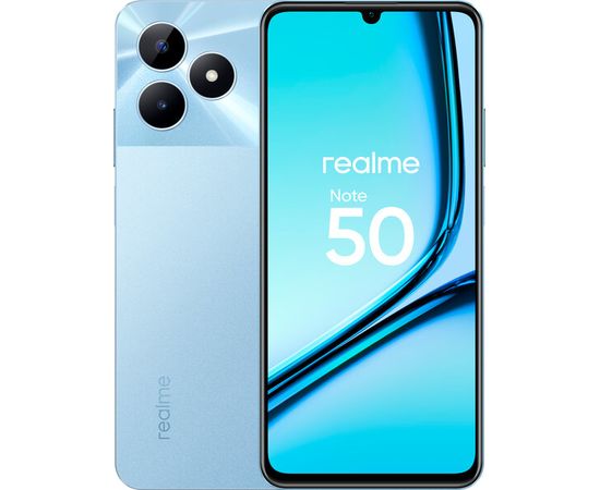 Смартфон Realme Note 50, 4/128 ГБ, голубой Realme - Сервис Плюс Рус