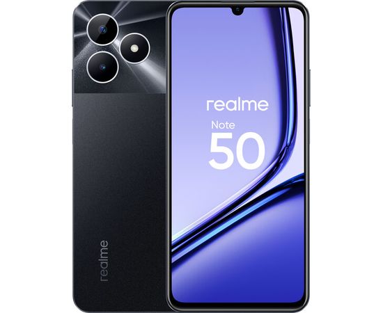 Смартфон Realme Note 50, 3/64ГБ, черный Realme - Сервис Плюс Рус