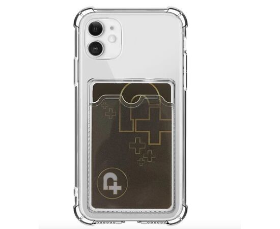 Силиконовый чехол прозрачный с визитницей для iPhone 16 Pro Max (6.9) PluseRus - Сервис Плюс Рус