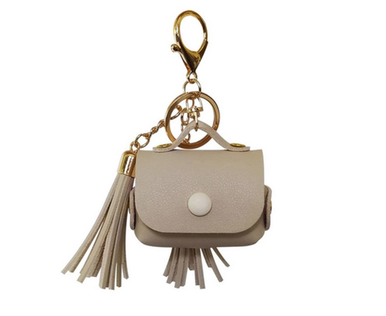 Чехол для AirPods Pro кисточка кожа - Светло-Ванильный - Сервис Плюс Рус