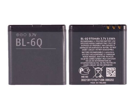 Аккумулятор Nokia BL-6Q (970 мАч) - Сервис Плюс Рус