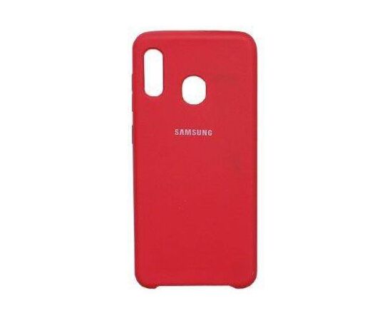 Чехол Samsung A20/A30 SILICONE COVER Красный - Сервис Плюс Рус