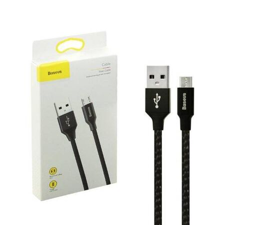 Кабель USB Micro USB 1.5M 2A Yiven Cable Baseus черный - Сервис Плюс Рус