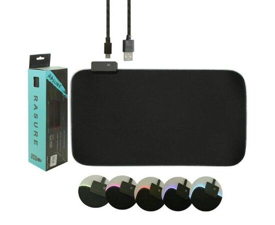 Коврик для мышки RASURE с LED RGB-01 - черный - Сервис Плюс Рус