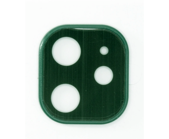 Защитное стекло для камеры Apple iPhone 11 (полная проклейка, зеленая рамка) - Сервис Плюс Рус