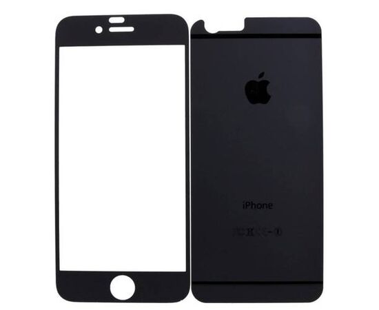 Защитное стекло iPhone 6/6S Двухстороннее (Mate Black) - Сервис Плюс Рус