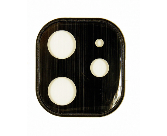 Защитное стекло для камеры iPhone 11 (полная проклейка, черная рамка) - Сервис Плюс Рус