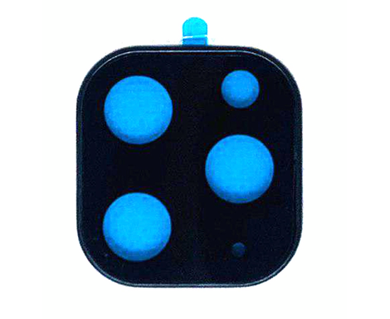 Защитное стекло для камеры Apple iPhone 11 Pro / 11 Pro Max (полная проклейка, черная рамка) - Сервис Плюс Рус