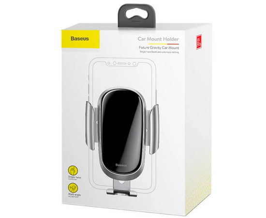 Автомобильный держатель в дефлектор Baseus Future Gravity SUYL-WL05 Серебристый - Сервис Плюс Рус