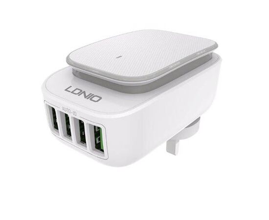 СЗУ Lightning на 4 USB 4.4A A4405 LDNIO - Сервис Плюс Рус