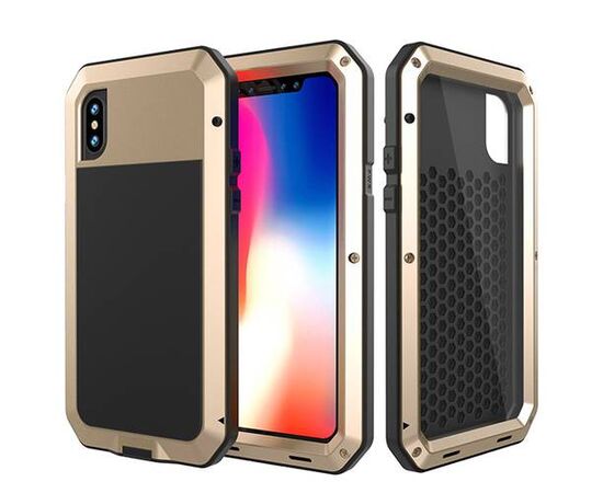 Чехол противоударный/водонепроницаемый для Apple iPhone X / XS Taktik (Золотой) - Сервис Плюс Рус