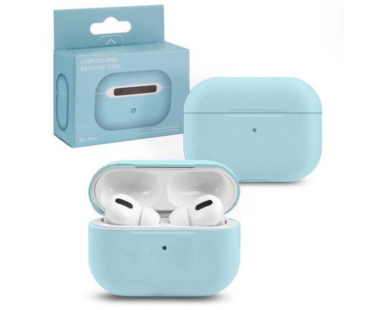 Силиконовый чехол Silicone Case Slim для AirPods Pro, голубой - Сервис Плюс Рус