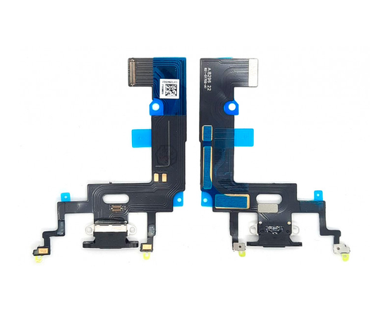 Шлейф для зарядки iPhone XR черный - Сервис Плюс Рус