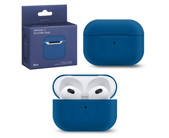 Силиконовый чехол Silicone Case для AirPods 3, Синий - Сервис Плюс Рус