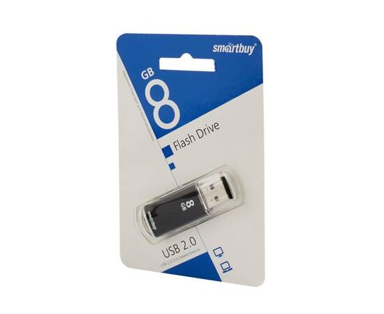 USB накопитель 8 GB Smart Buy V-Cut Black - Сервис Плюс Рус