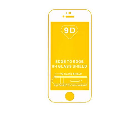 Защитное стекло IPhone 5 Full Glue с рамкой 2.5D белый - Сервис Плюс Рус
