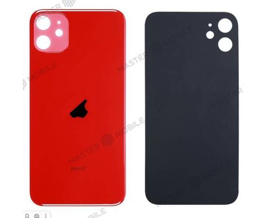 Задняя крышка для IPhone 11 (со стеклом камеры) Красная - Сервис Плюс Рус