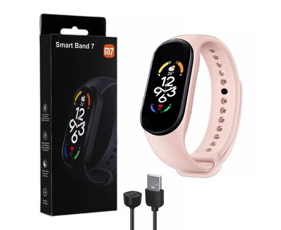 Фитнес-браслет M7 Розовый (OEM) - Сервис Плюс Рус