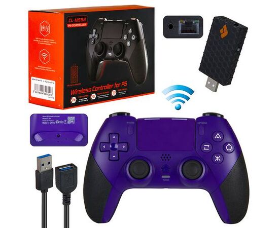 Джойстик PS4 (PS5) беспроводной 2.4G, фиолетовый - Сервис Плюс Рус