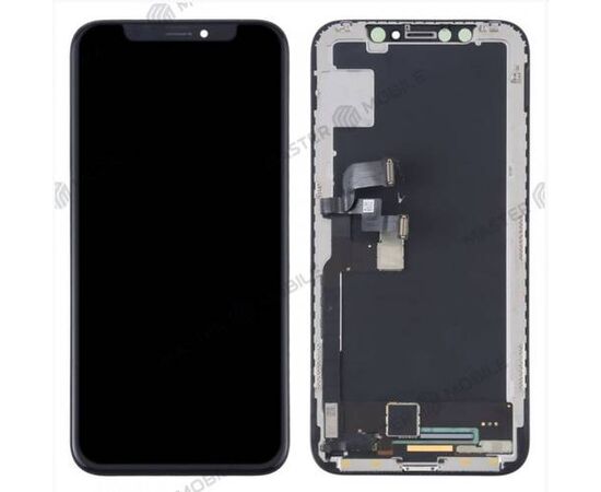 Дисплей для Apple iPhone X (в сборе с тачскрином) (черный) - Сервис Плюс Рус