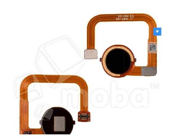 Шлейф для Xiaomi Redmi Note 9 сканер отпечатка пальцев Черный - Сервис Плюс Рус