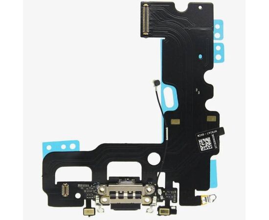 Нижний шлейф iPhone 7 с комп. + разъем зарядки + микрофон (черный) (ORIG) Apple - Сервис Плюс Рус