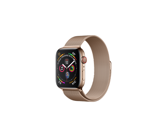 Apple Watch Series 4, 40 мм, нержавеющая сталь (4-го поколения), золотой (уценка) - Сервис Плюс Рус