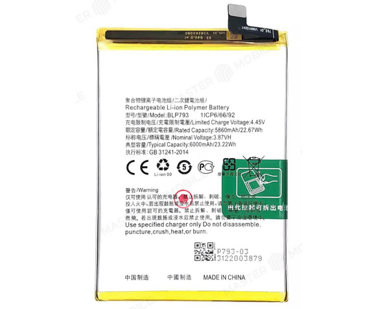 Аккумуляторная батарея Realme C15 / C25 / C25S / Narzo 50A - Сервис Плюс Рус